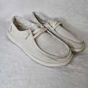 Hey Dude Women's Wendy Slip-On Shoes US 7 Sparkling Gold Walking Shoes